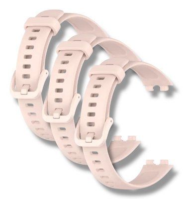 Ремінець 3 шт CDK для Huawei Band 10 | Silicone Sport Band Classic (016235) (pink) 021839-373 фото