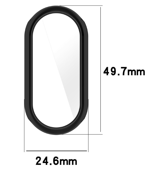 Чехол-накладка DK Silicone Face Case для Xiaomi Mi Band 8 (black) 016403-124 фото