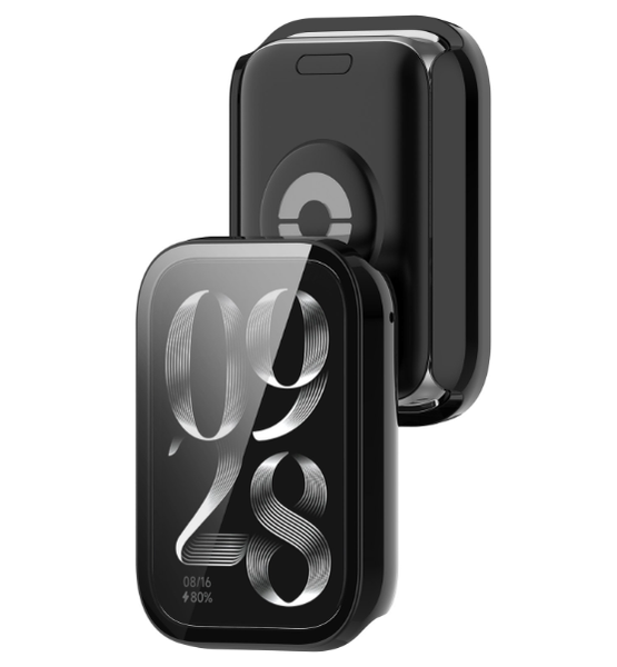 Чехол-накладка DK Пластик Gloss Glass Full Cover для Xiaomi Mi Band 8 Pro (black) 017117-124 фото