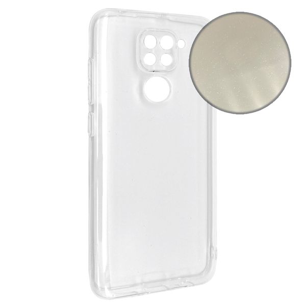 Чехол-накладка Silicone Molan Cano Jelly Glitter Clear Case для Xiaomi Redmi Note 9 (clear) 010686-114 фото