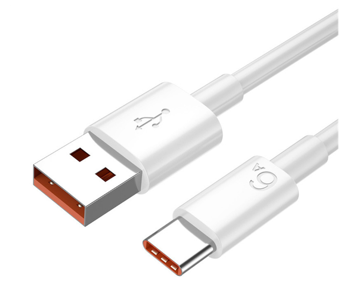 Кабель DK Data Cable Super Flash Charge 66W / 6A 1m USB на Type-C / USB-C для Huawei (без кор.) (white) 014521-407 фото