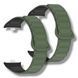 Ремінець 2 шт CDK для Xiaomi Mi Smart Band 9 Pro | Silicone Shaped Magnetic Band (018838) (green / black) 022314-994 фото 1