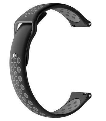 Ремешок CDK для Xiaomi Amazfit GTS 4 | 20mm Silicone Sport Band Nike (011906) (black / grey) 019410-960 фото