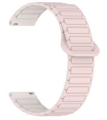 Ремінець CDK для Globex Smart Watch Me3 | 20mm Silicone Shaped Magnetic Band (018822) (pink / ivory) 019045-107 фото