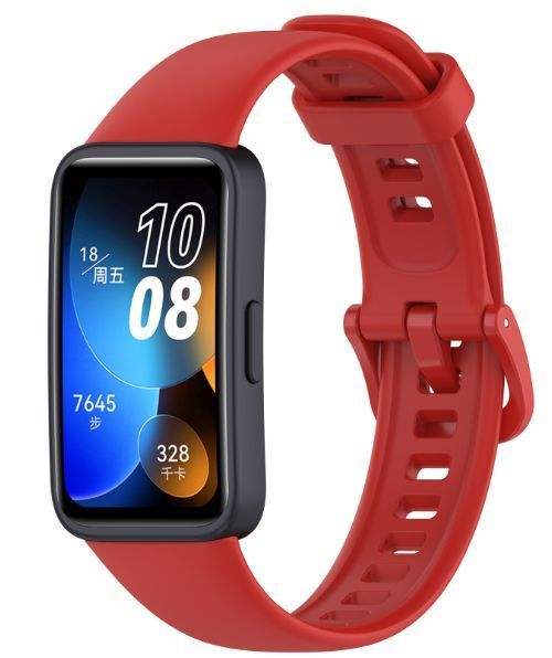 Ремешок 3шт CDK для Huawei Band 8 / 9 | Silicone Sport Band Classic (016235) (red) 021837-126 фото