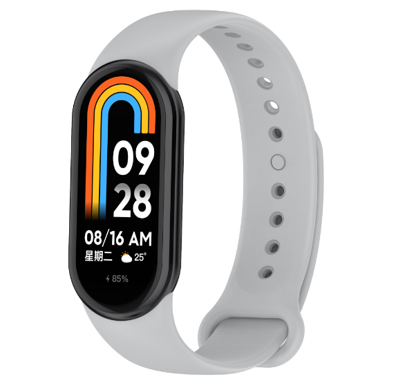 Ремешок DK Silicone Sport Band для Xiaomi Mi Band 8 (grey) 015812-385 фото