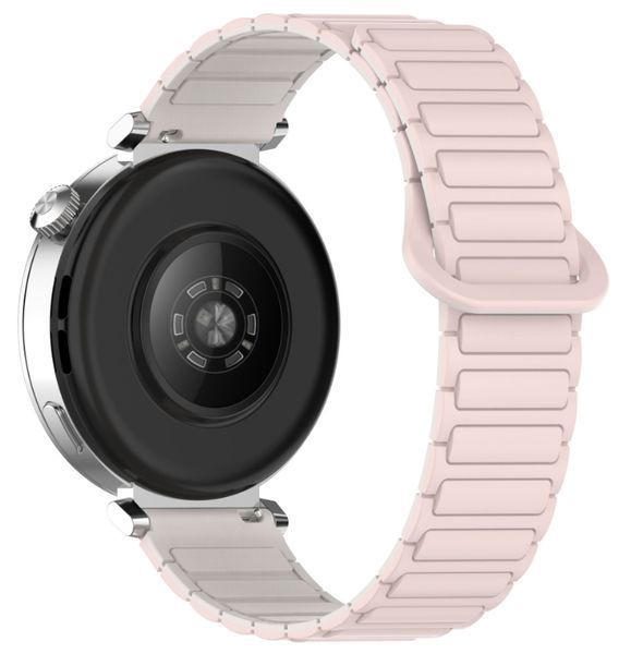 Ремешок CDK для Garmin Forerunner 570 42mm | 20mm Silicone Shaped Magnetic Band (018822) (pink / ivory) 021750-107 фото