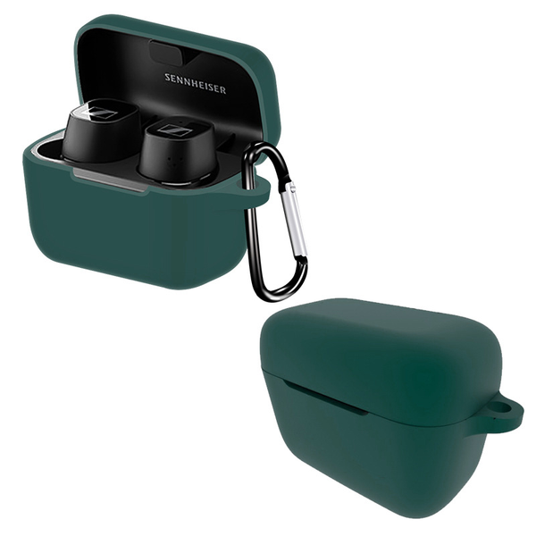 Чохол-накладка DK Silicone Candy Friendly карабін для Sennheiser CX True Wireless CX200TW1 (017221) (green) 017221-071 фото