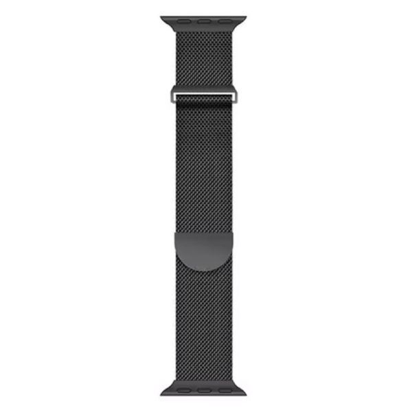 Ремінець CDK для Apple Watch 45mm (Series 7 / 8 / 9) | Metal Milanese Long Loop (022448) (black) 022659-124 фото