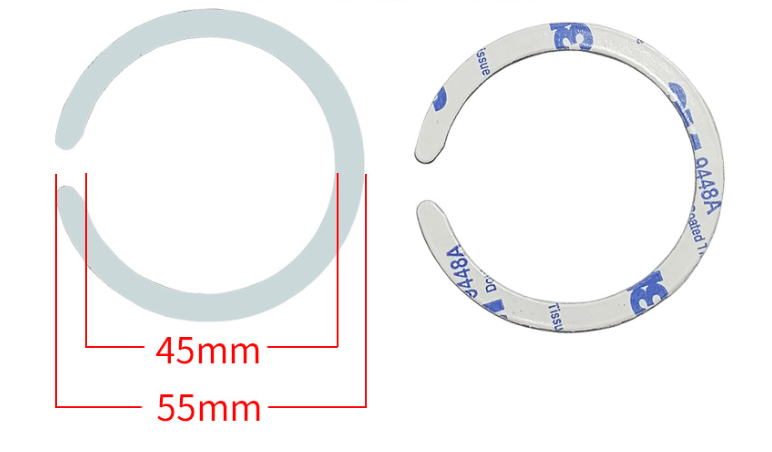 Стальная пластина для MagSafe Ring на скотче (Кольцо С / white) 014538-051 фото