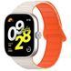 Ремешок 2шт CDK для Xiaomi Mi Smart Band 9 Pro | Silicone Shaped Magnetic Band (018838) (ivory / orange) 022314-110 фото 3