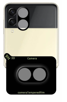 Защитное стекло на камеру DK 3D Color Glass для Samsung Galaxy Z Flip3 5G (F711) (black) 013196-062 фото