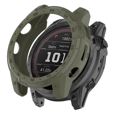 Чехол-бампер DK Силикон Outlines для Garmin Tactix 7 (015830) (green) 015830-133 фото