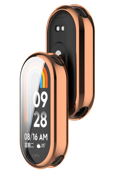 Чехол-накладка CDK для Xiaomi Mi Smart Band 9 Ceramic | Silicone Face Case (016403) (rose gold) 018016-229 фото