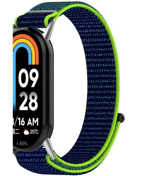Ремінець 2 шт CDK для Xiaomi Mi Smart Band 9 | Nylon Sport Loop (018018) (blue / green) 022273-106 фото