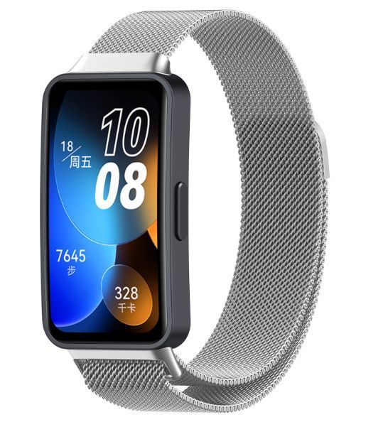 Ремешок 3шт CDK для Huawei Band 8 / 9 | Metal Milanese Loop Magnetic (015813) (silver) 021817-227 фото