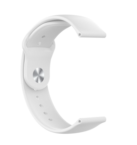 Ремінець DK 20mm Silicone Sport Band для Смарт-Годинників Huawei, Samsung, Xiaomi (011908) (white) 011908-127 фото