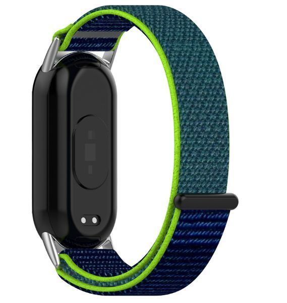 Ремінець 2 шт CDK для Xiaomi Mi Smart Band 9 | Nylon Sport Loop (018018) (blue / green) 022273-106 фото