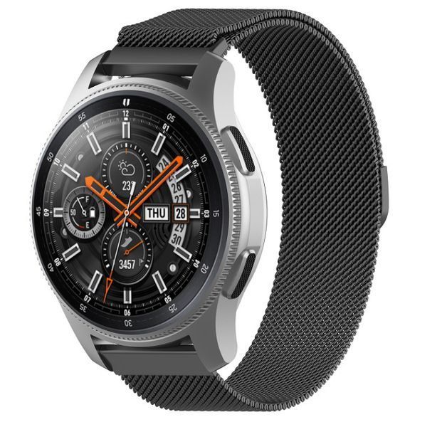 Ремінець CDK для Huawei Watch GT 3 Pro 43mm | 20mm Metal Milanese Loop Magnetic (09649) (black) 019828-124 фото