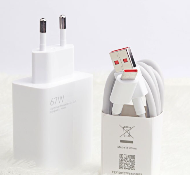 Зарядное устройство+кабель Mi Turbo Charge 67W USB Power Adapter для Xiaomi (017091) (white) 017093-162 фото