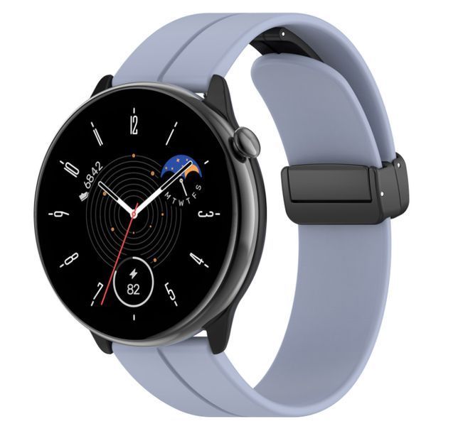 Ремінець CDK для Garmin Vivomove 3 | 20mm Silicone Sport Magnetic (016443) (lilac) 017010-130 фото