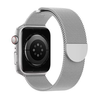 Ремінець CDK для Apple Watch 46mm (Series 10 / 11) | Metal Milanese Long Loop (022448) (silver) 022660-227 фото
