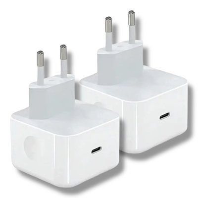 Зарядний пристрій 2 шт CDK 40W USB-C Dynamic Power Adapter до 60 W Max для Apple (OEM) (023128) (white) 023129-162 фото