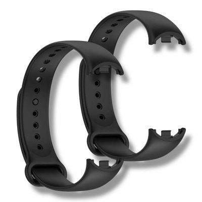 Ремешок 2шт CDK для Xiaomi Mi Smart Band 9 | Silicone Sport Band (015812) (black) 022276-124 фото