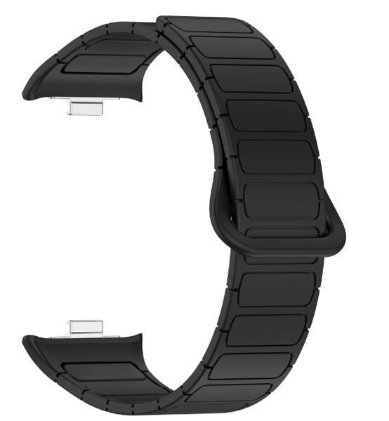 Ремешок 2шт DK для Xiaomi Mi Band 8 Pro | Silicone Shaped Magnetic Band (018838) (black) 022313-124 фото