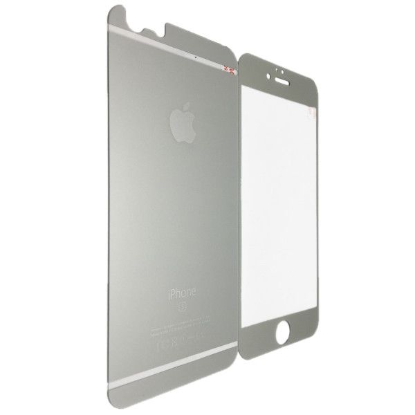 Захисне скло для Apple iPhone 6/6S matt back/face silver 00103 фото