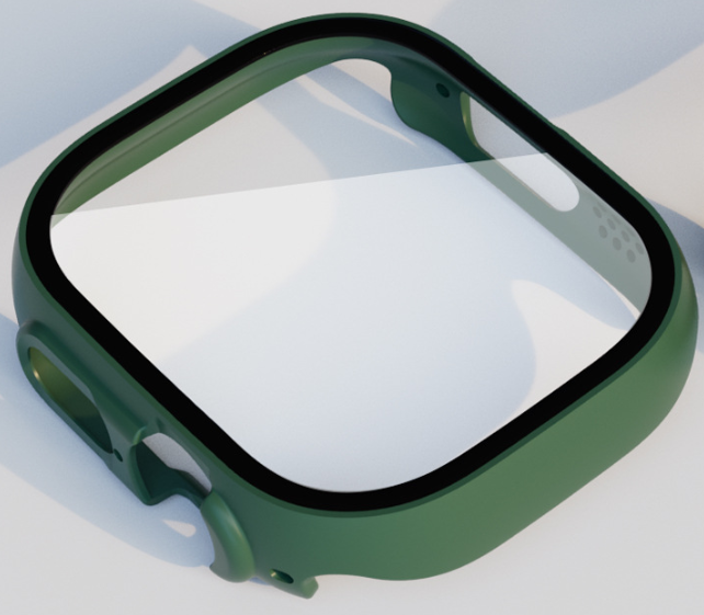 Чохол-накладка DK Пластик Soft-Touch Glass Full Cover для Apple Watch 49 mm (green) 015073-133 фото