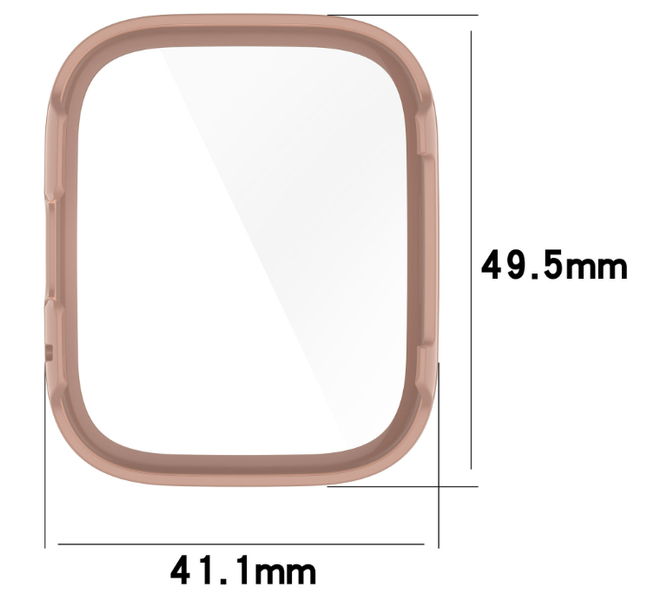 Чехол-накладка DK Пластик Gloss Glass Full Cover для Xiaomi Redmi Watch 3 Active / 3 Lite (pink) 016396-373 фото