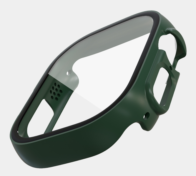 Чехол-накладка DK Пластик Soft-Touch Glass Full Cover для Apple Watch 49mm (green) 015073-133 фото