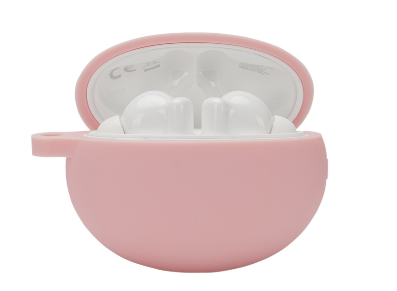 Чехол-накладка DK Silicone Candy Friendly с карабином для Huawei FreeBuds 4i (pink) 011591-068 фото