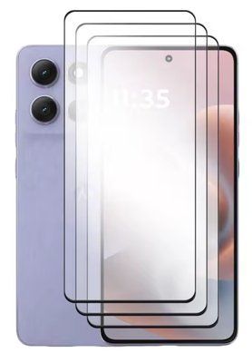 Захисне скло 3 шт CDK для Motorola Moto G86 / G86 Power | 3D Full Glue (022491) (black) 022599-062 фото