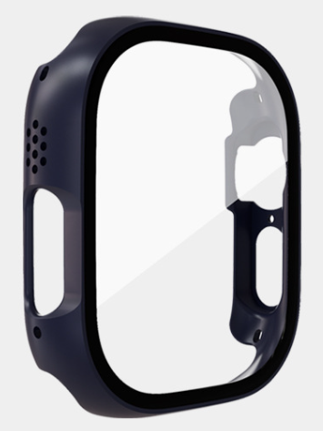 Чохол-накладка DK Пластик Soft-Touch Glass Full Cover для Apple Watch 49 mm (dark blue) 015073-132 фото