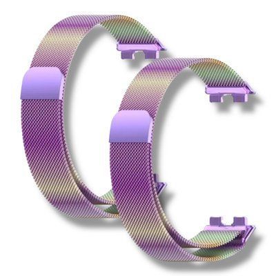 Ремінець 2 шт. CDK для Huawei Band 10 | Metal Milanese Loop Magnetic (015813) (chameleon) 021820-329 фото