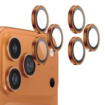 Захисне скло 2 шт CDK для Apple iPhone 17 Pro Max | на камеру Lens Metal Ring Eagle Eye (023233) (orange) 023268-123 фото