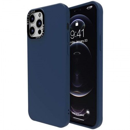 Чехол-накладка Silicone Molan Cano SF Jelly MIXXI для Apple iPhone 12 / 12 Pro (dark blue) 012781-831 фото