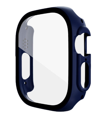 Чохол-накладка DK Пластик Soft-Touch Glass Full Cover для Apple Watch 49 mm (dark blue) 015073-132 фото