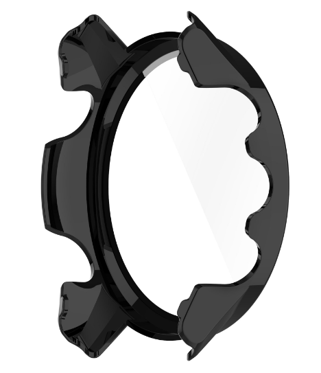 Чохолнакладка DK Пластик Gloss Скло Full Cover для Garmin Forerunner 955 (black) 015822-124 фото