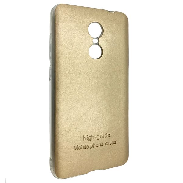 Чехол-накладка DK-Case силикон кожаная наклейка для Xiaomi Note 4X (gold) 06124-723 фото