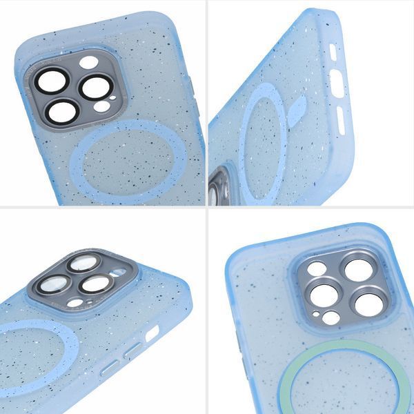 Чехол-накладка DK для Apple iPhone 13 Pro Max | MagSafe Composite Matte Splash (blue) 018515-077 фото