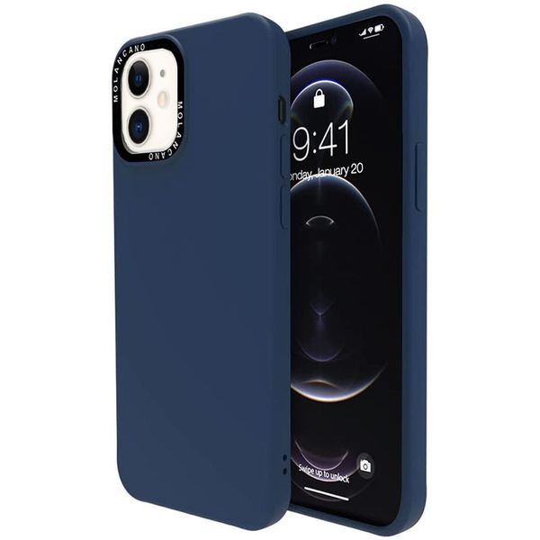 Чохол-накладка Silicone Molan Cano SF Jelly MAI XI для Apple iPhone 12 / 12 6.1 Pro" (dark blue) 012781-831 фото