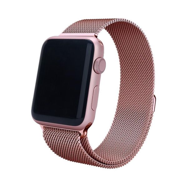 Ремешок CDK для Apple Watch 44mm (Series 4 / 5 / 6 / SE1 / SE2) | Металл Milanese Loop (05527) (pink rose) 018067-328 фото