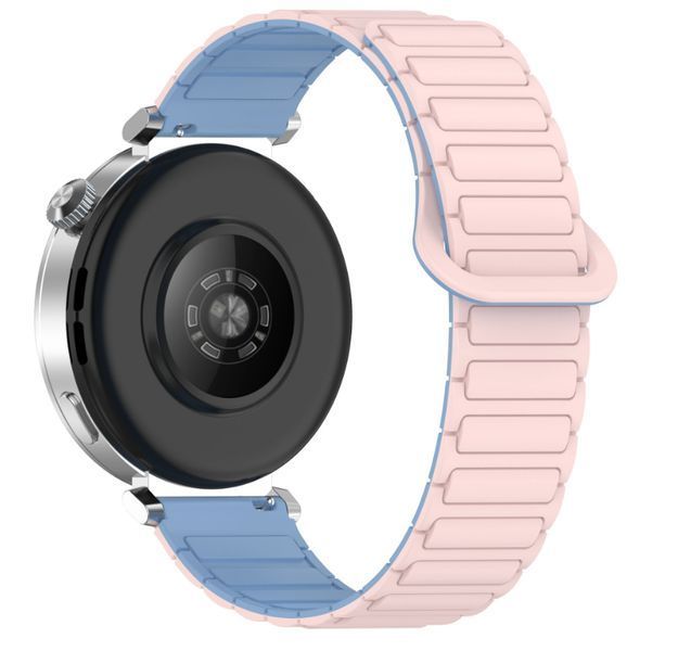Ремінець CDK для Huawei Watch 4 | 20mm Silicone Shaped Magnetic Band (018822) (pink / lilac) 018967-108 фото
