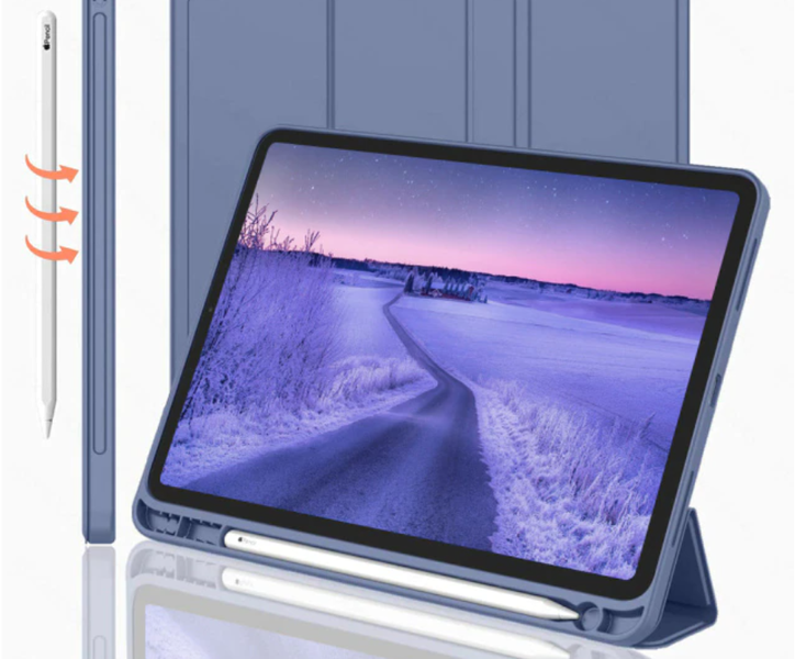 Чехол-книжка CDK Эко-кожа силикон Smart Case Слот Стилус для Apple iPad Air 10.9" 5gen 2022 (011190) (lavender 014808-032 фото