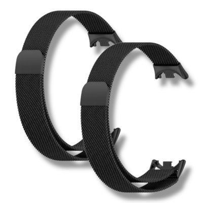Ремешок 2шт CDK для Xiaomi Mi Smart Band 9 | Metal Milanese Loop Magnetic (015814) (black) 022270-124 фото