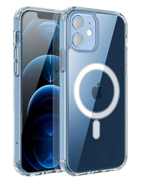 Чехол-накладка Силикон Composite Clear Case с MagSafe для Apple iPhone 12 / 12 Pro (clear) 011139-114 фото