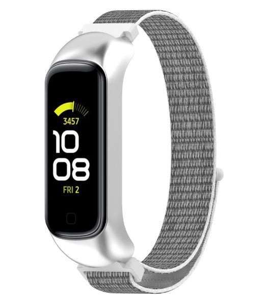 Ремінець-бампер DK для Samsung Galaxy Fit2 (R220) | Nylon Sport Loop (silver/seashell) 018160-099 фото